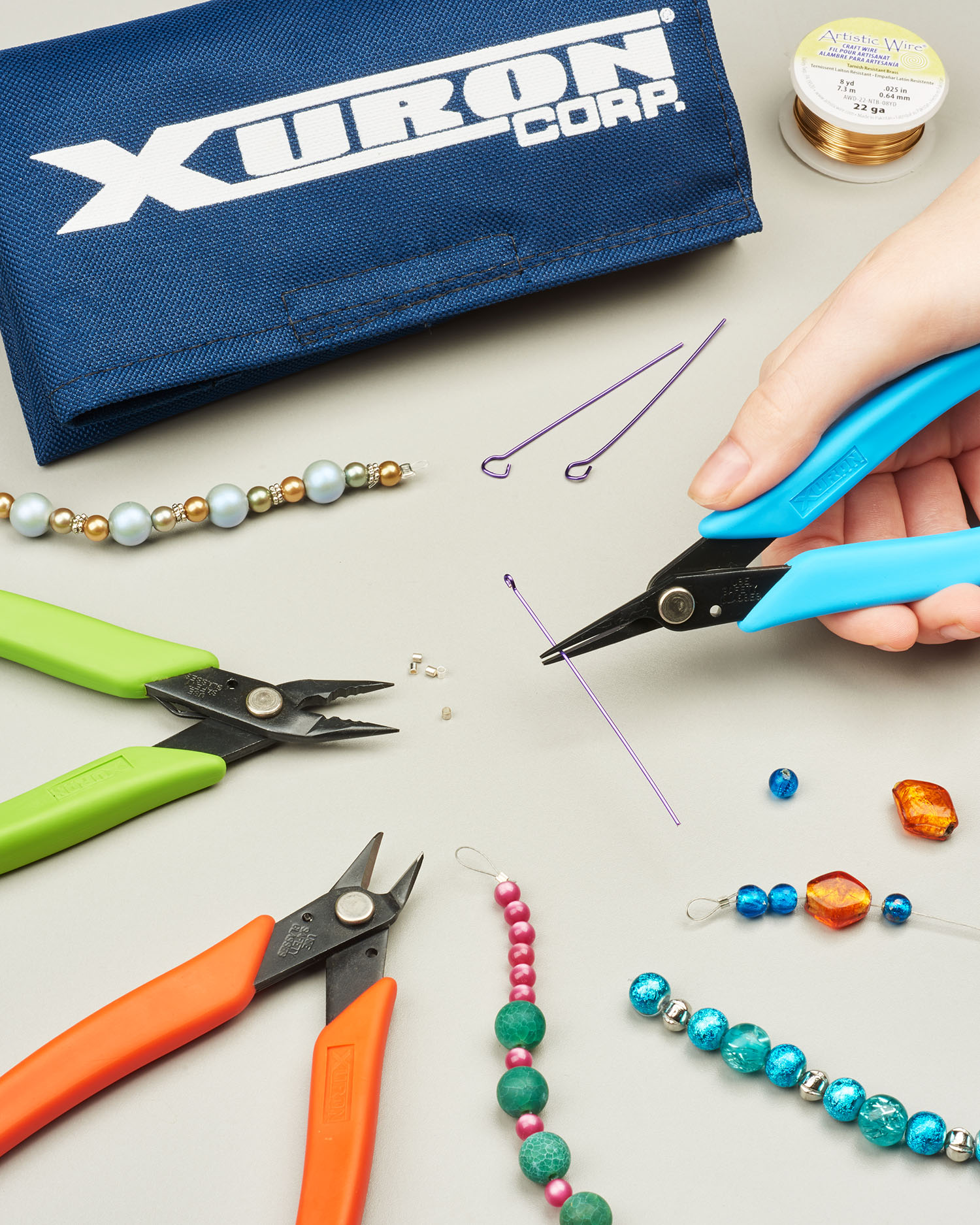Xuron® TK2600 Bead Stringer’s Tool Kit Comes in Handy Pouch That